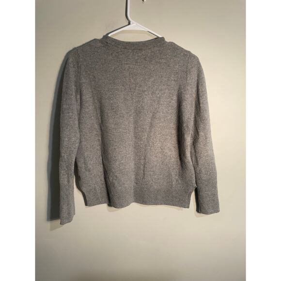 Halogen Gray 100% Cashmere Crewneck Sweater Size 1 (Small) - Picture 5 of 9